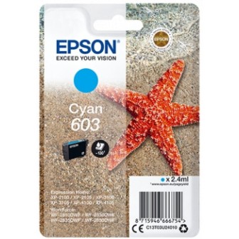 Tinta Original EPSON 603 C13T03U24010 Cyan