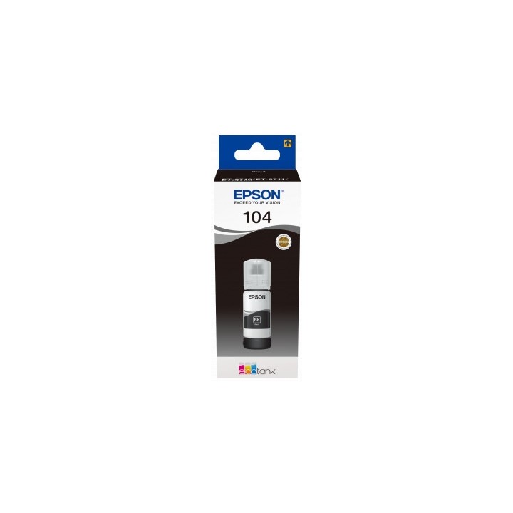 Botella de Tinta Original EPSON 104 C13T00P140 Negro
