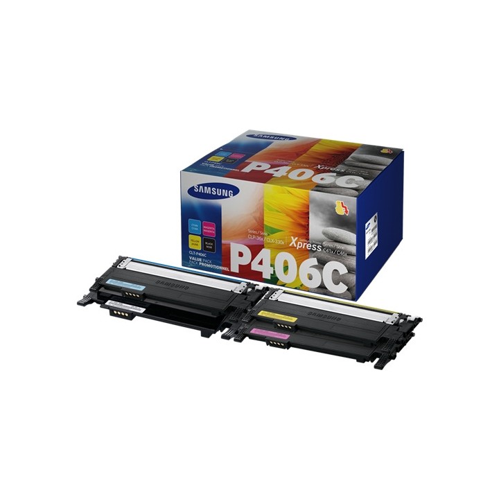Toner Original SAMSUNG CLT-P406C SU375A Multipack Negro Cyan Magenta Amarillo