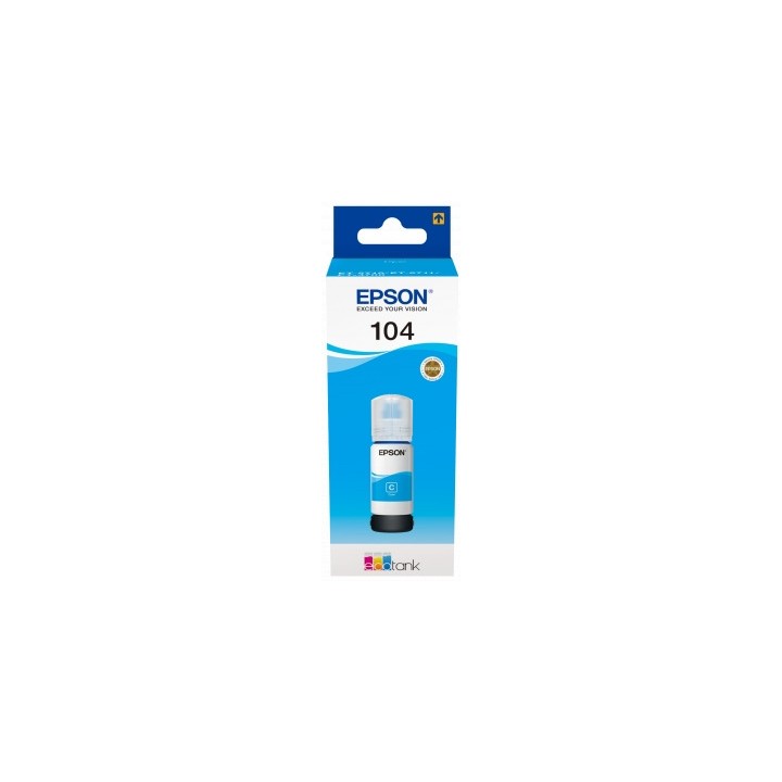 Botella de Tinta Original EPSON 104 C13T00P240 Cyan