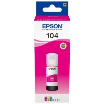Botella de Tinta Original EPSON 104 C13T00P340 Magenta