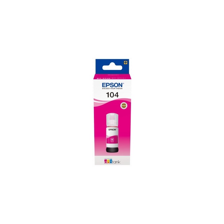 Botella de Tinta Original EPSON 104 C13T00P340 Magenta