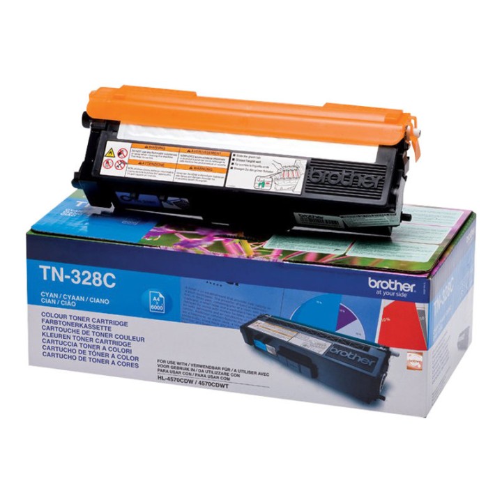 Toner Original BROTHER TN328C Cyan para HL-4570 MFC-9970 (6k)