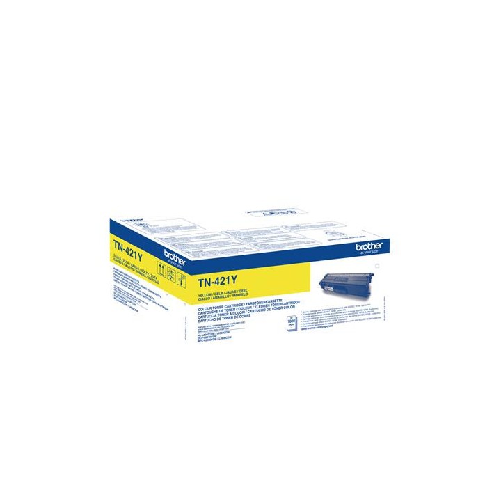 Toner Original BROTHER TN421Y Amarillo para HL-L8260CDW HL-L8360CDW (1. 8k)