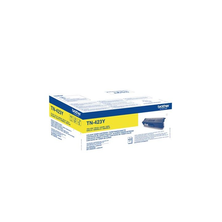 Toner Original BROTHER TN423Y Amarillo para HL-L8260CDW HL-L8360CDW (4k)