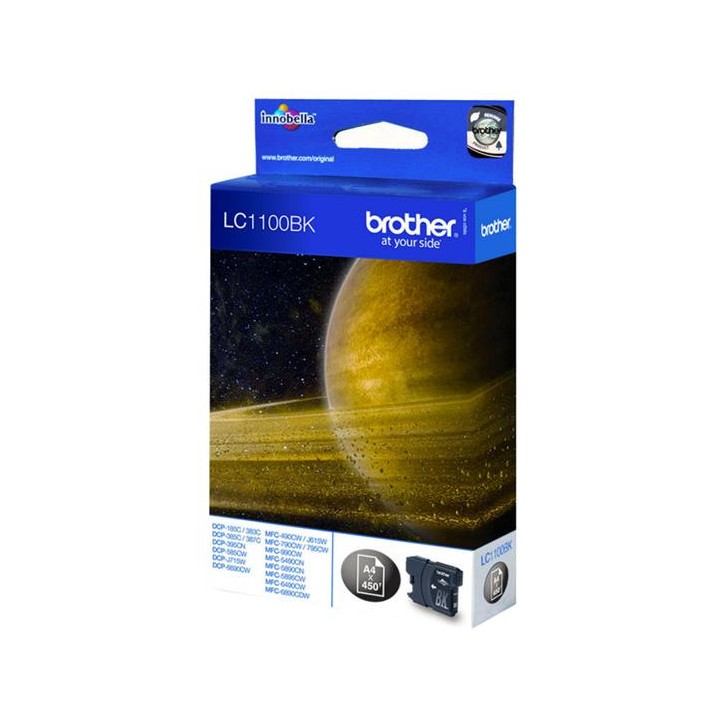 Tinta Original BROTHER LC1100BK Negro (0. 45K)