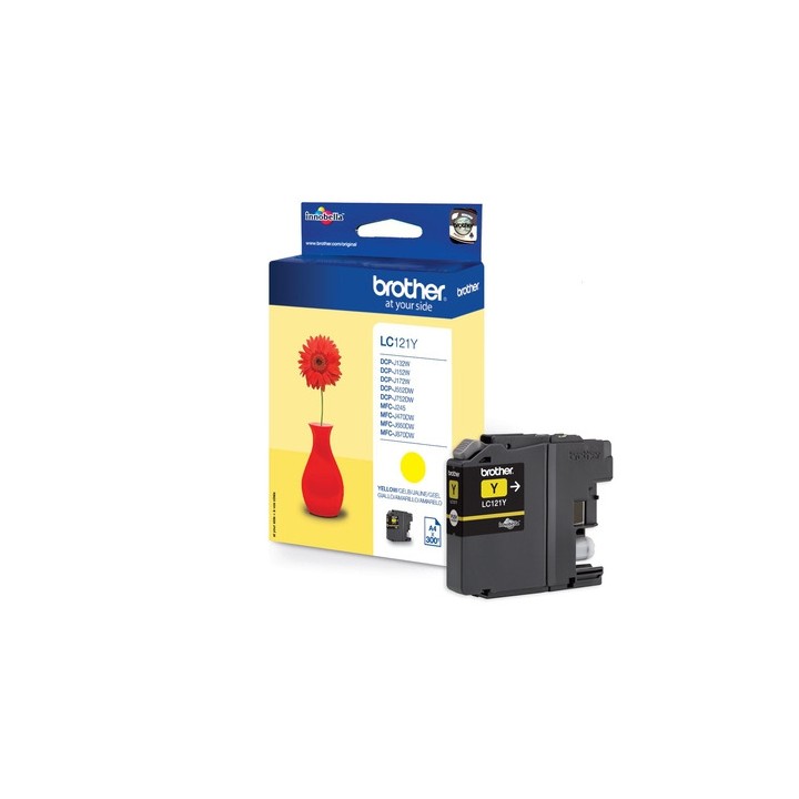 Tinta Original BROTHER LC121Y Amarillo (0. 3K)