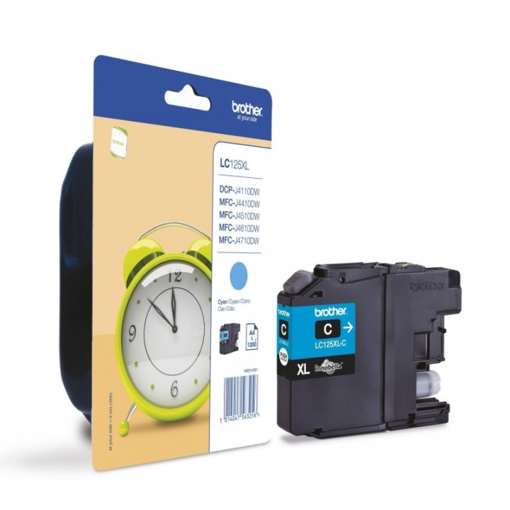 Tinta Original BROTHER LC125XLC Cyan (1. 2K)