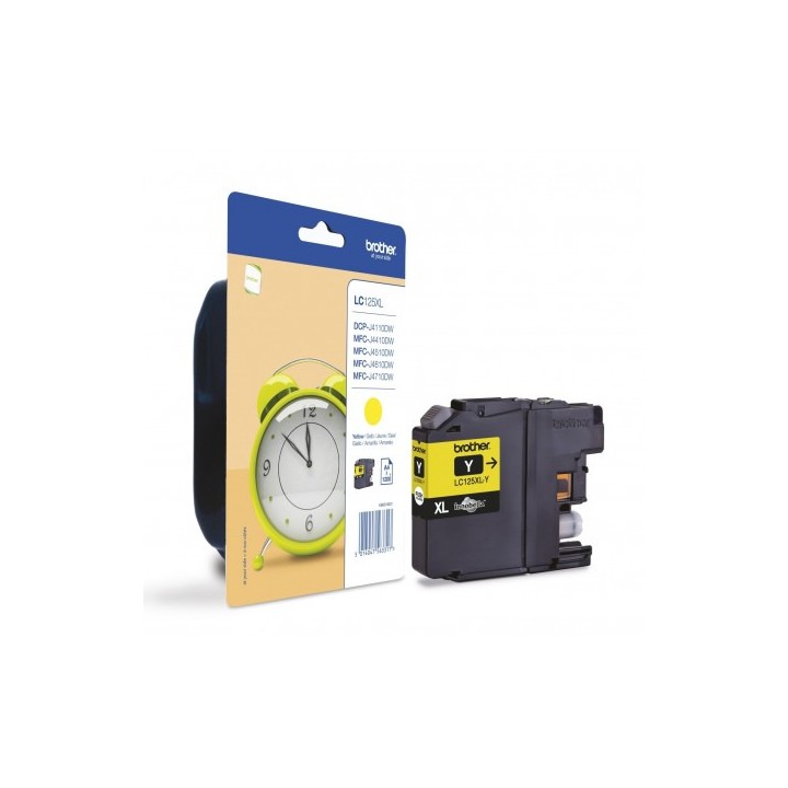 Tinta Original BROTHER LC125XLY Amarillo (1. 2K)