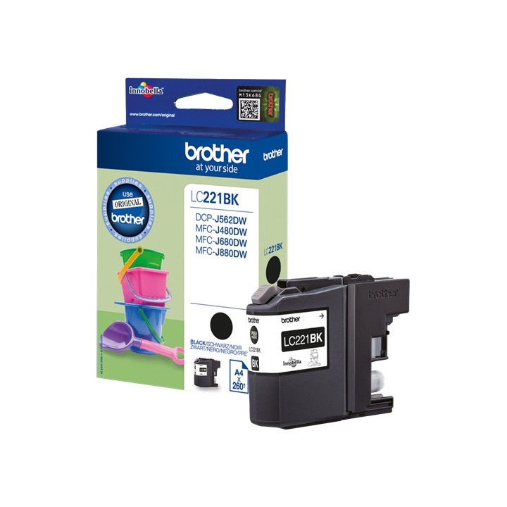 Tinta Original BROTHER LC221BK Negro (0. 26K)