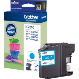 Tinta Original BROTHER LC221C Cyan (0. 26K)