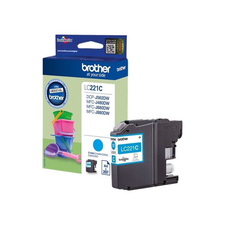 Tinta Original BROTHER LC221C Cyan (0. 26K)