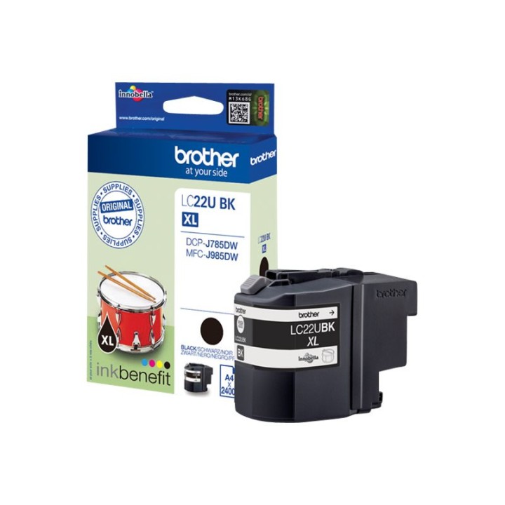Tinta Original BROTHER LC22UBK Negro (2. 4K)