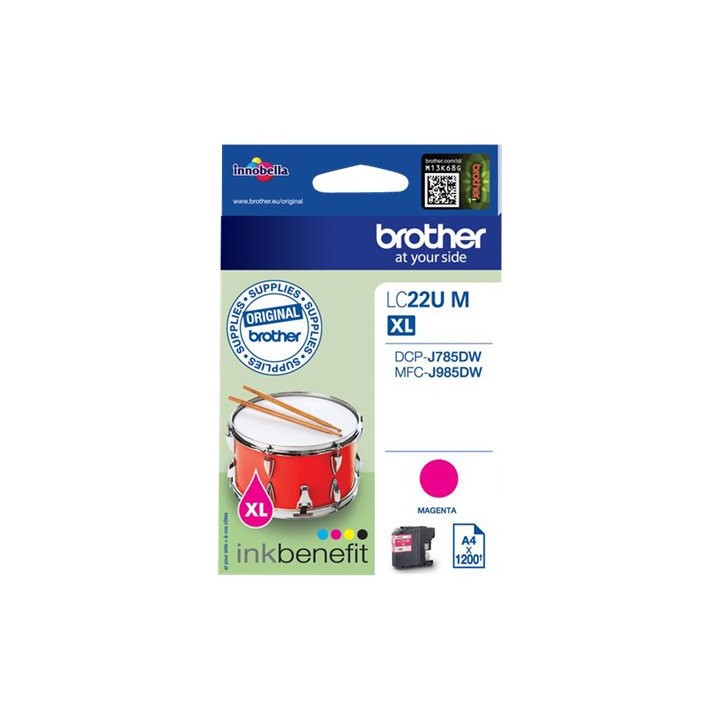Tinta Original BROTHER LC22UM Magenta (1. 2K)