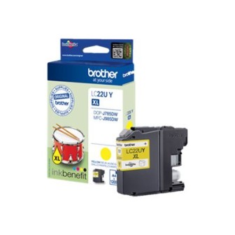Tinta Original BROTHER LC22UY Amarillo (1. 2K)