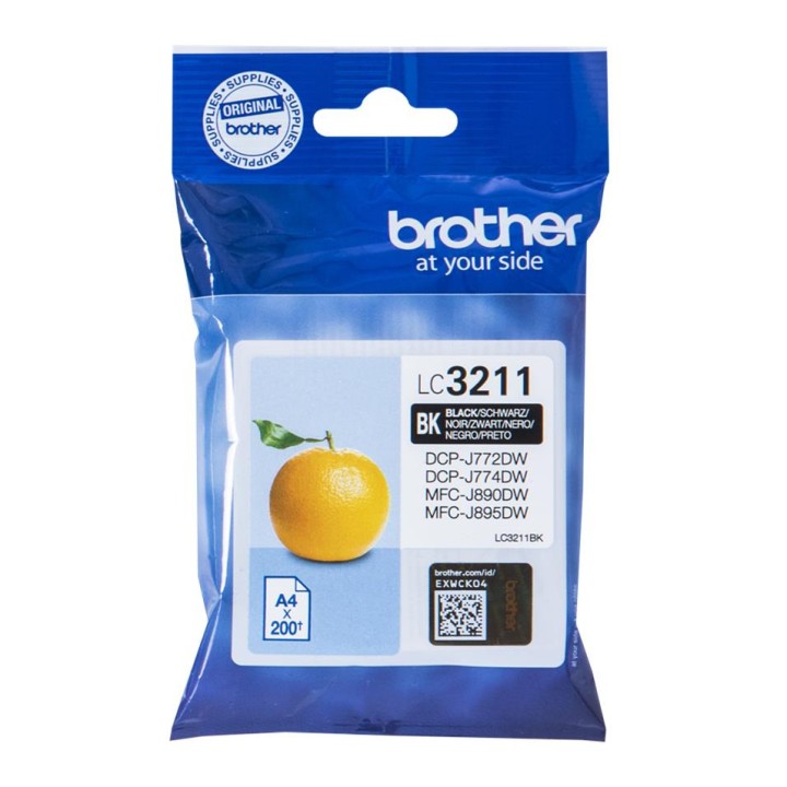 Tinta Original BROTHER LC3211BK Negro (0. 2K)