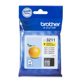 Tinta Original BROTHER LC3211Y Amarillo (0. 2K)