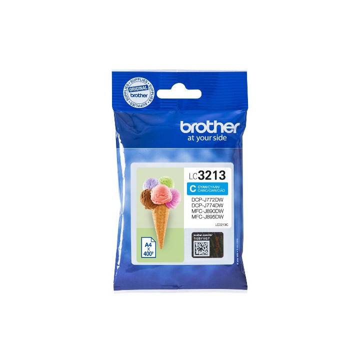 Tinta Original BROTHER LC3213C Cyan (0. 4K)