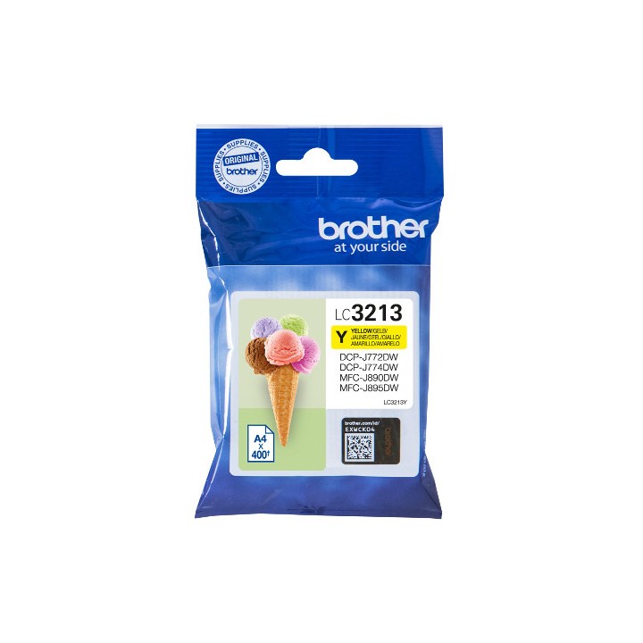 Tinta Original BROTHER LC3213Y Amarillo (0. 4K)