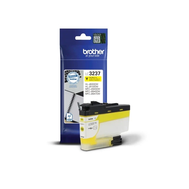 Tinta Original BROTHER LC3237Y Amarillo (1. 5K)