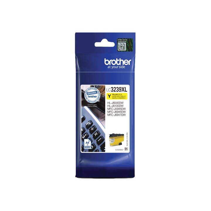 Tinta Original BROTHER LC3239XLY Amarillo (5K)