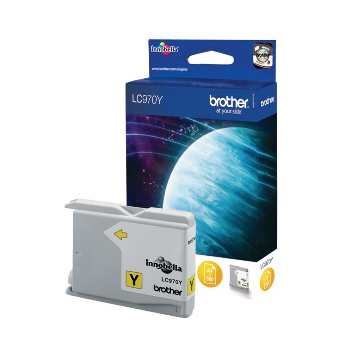 DESCATALOGADO - Tinta Original BROTHER LC970Y Amarillo (0. 3K)