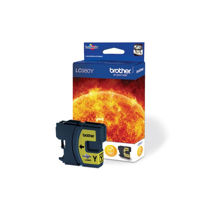 Tinta Original BROTHER LC980Y Amarillo (0. 26K)