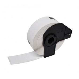DK11203 BROTHER Etiquetas Adhesivas Compatibles- 17x87 mm - 300 Uds. - Texto Negro fondo Blanco