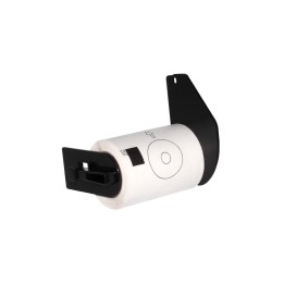 DK11207 BROTHER Etiquetas Adhesivas Compatibles - Circulares para CD DVD - 58 mm Diametro - 100 Uds. - Texto Negro fondo Blanco
