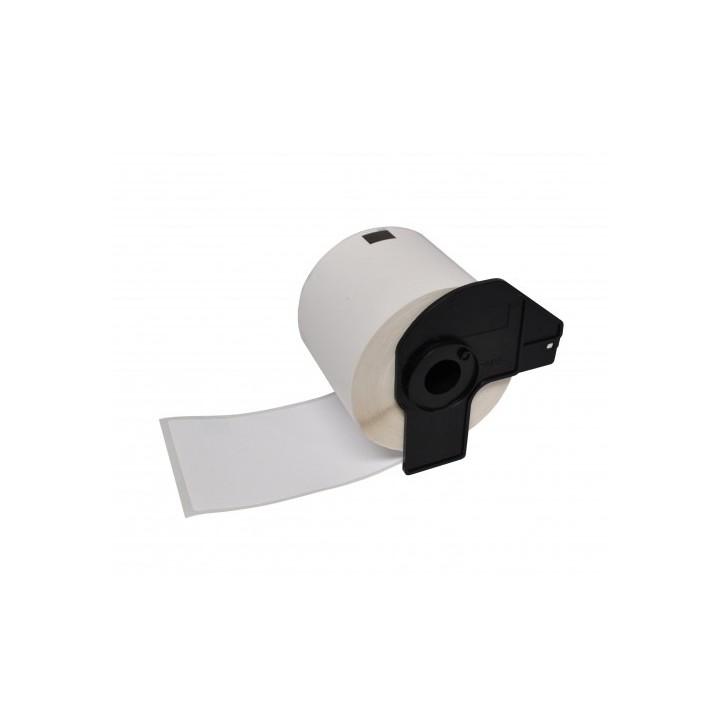 DK11241 BROTHER Etiquetas Adhesivas Compatibles - 102x152 mm - 200 Uds. - Texto Negro fondo Blanco