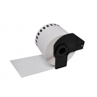 DK44205 BROTHER Etiquetas Adhesivas Compatibles - Removibles 62mm x 15 24 metros - Texto Negro fondo Blanco