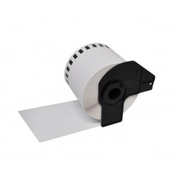 DK44205 BROTHER Etiquetas Adhesivas Compatibles - Removibles 62mm x 15 24 metros - Texto Negro fondo Blanco