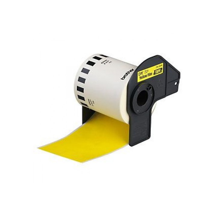 DK44605 BROTHER Etiquetas Adhesivas Compatibles - Removibles 62mm x 30 48 metros - Texto Negro fondo
