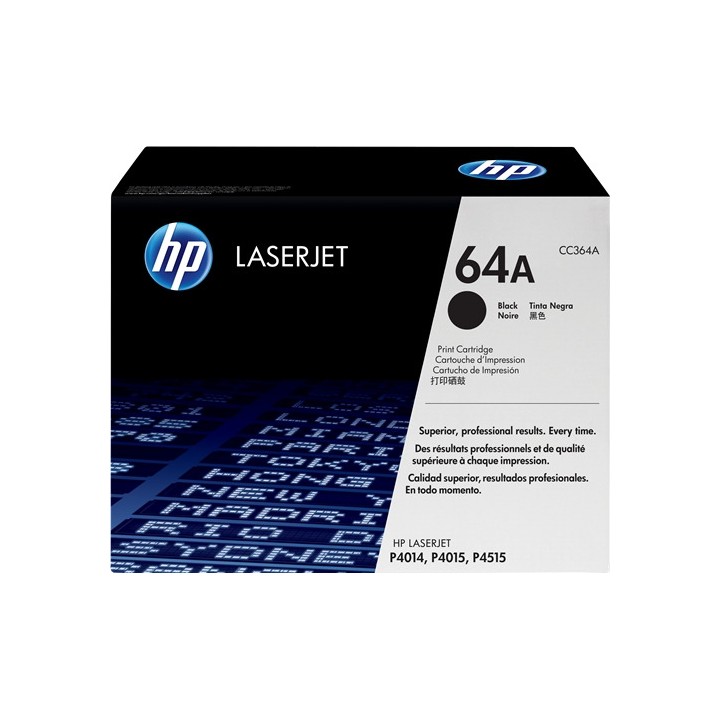 Toner Original HP CC364A (64A) Negro para Laserjet P4014 P4015 P4515