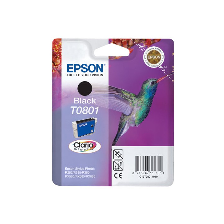 Tinta Original EPSON T0801 C13T08014011 Negro