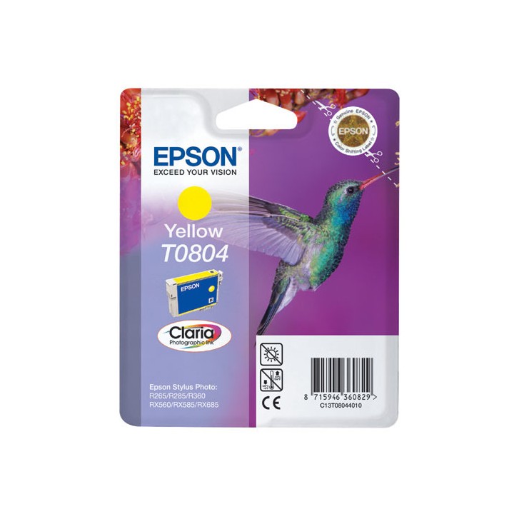 Tinta Original EPSON T0804 C13T08044011 Amarillo