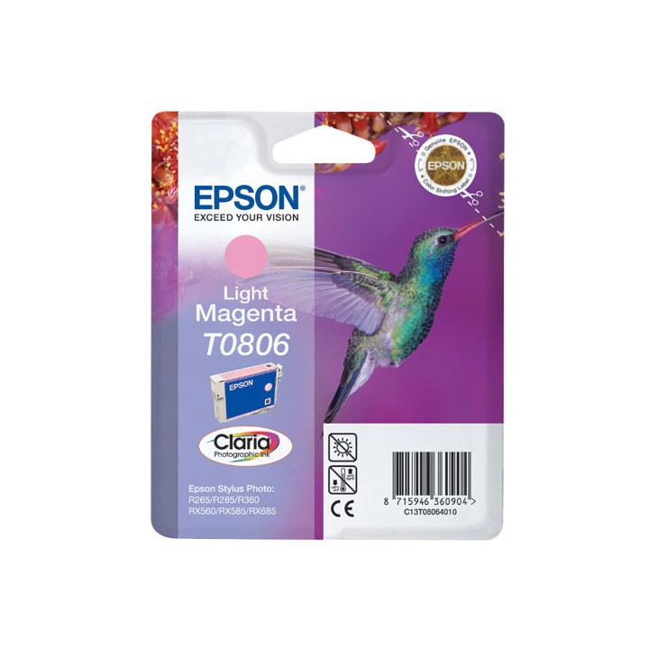 Tinta Original EPSON T0806 C13T08064011 Magenta Light