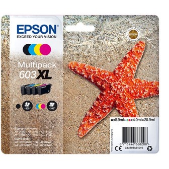 Tinta Original EPSON 603XL C13T03A64010 Multipack 4 Cartuchos