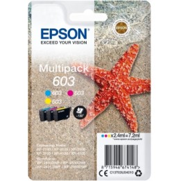 Tinta Original EPSON 603 C13T03U54010 Pack de 3 Cartuchos (Cyan Magenta Amarillo)