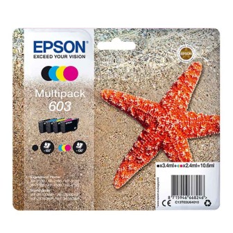 Tinta Original EPSON 603 C13T03U64010 Multipack 4 Cartuchos