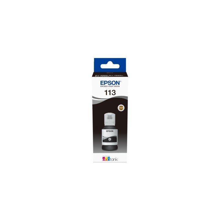 Botella de Tinta Pigmentada Original EPSON 113 C13T06B140 Negro