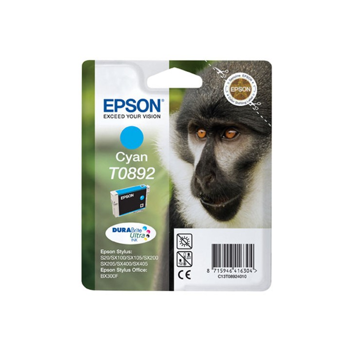 Tinta Original EPSON T0892 C13T08924011 Cyan