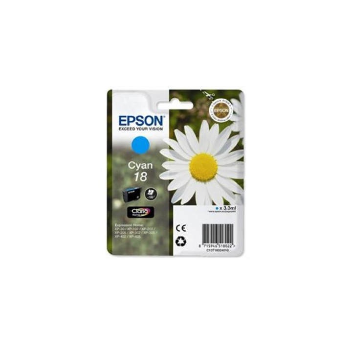 Tinta Original EPSON 18 T1802 C13T18024010 Cyan