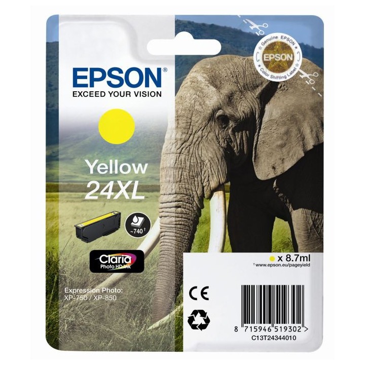 Tinta Original EPSON 24XL T2434 C13T24344010 Amarillo