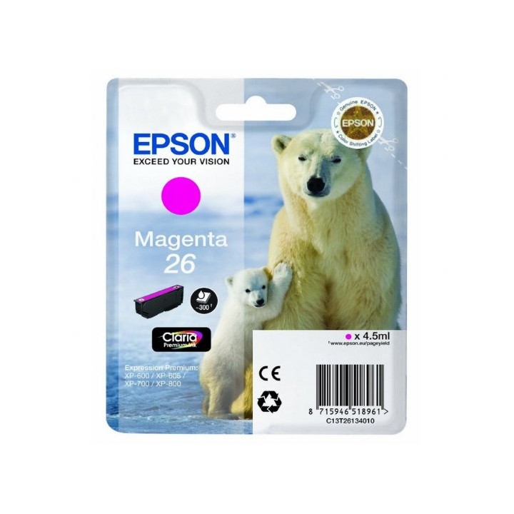 Tinta Original EPSON 26 T2613 C13T26134010 Magenta