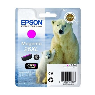 Tinta Original EPSON 26XL T2633 26XL C13T26334010 Magenta