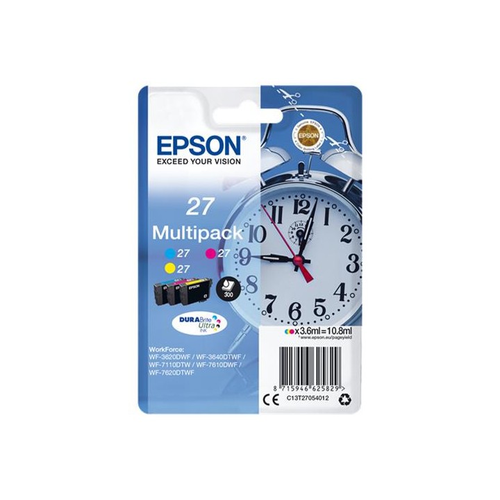 Tinta Original EPSON T2705 C13T27054010 Multipack 3 Cartuchos