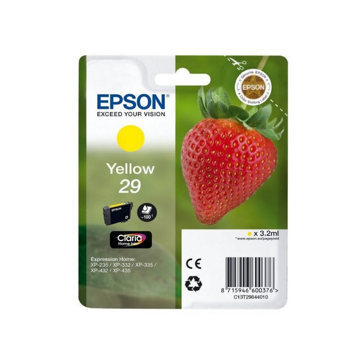 Tinta Original EPSON 29 T2984 C13T29844012 Amarillo