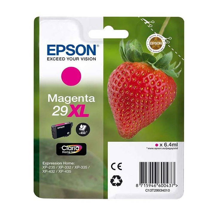 Tinta Original EPSON 29XL T2993 C13T29934012 Magenta