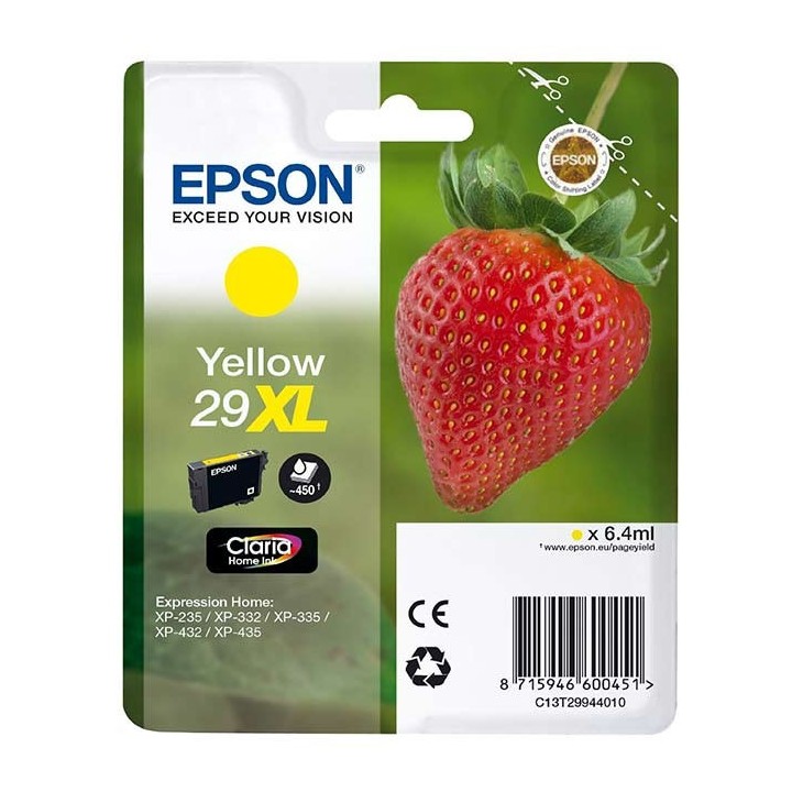 Tinta Original EPSON 29XL T2994 C13T29944012 Amarillo